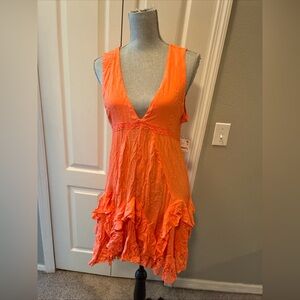 Free people tans tide tunic size large